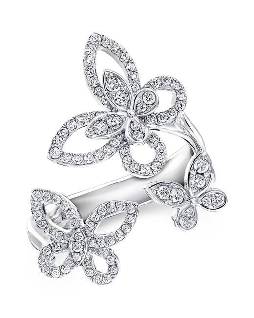 Graff White And Diamond Butterfly Ring