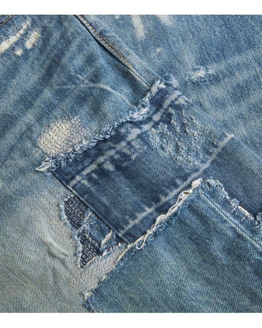 Polo Ralph Lauren Blue Vintage Distressed Jeans for men