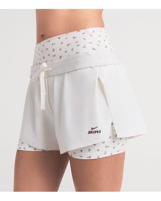NikeSKIMS White Runner Shorts