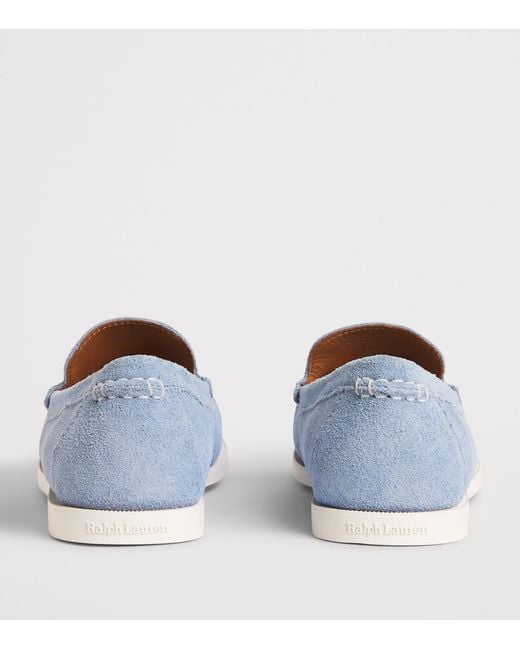 Polo Ralph Lauren Blue Suede Merton Loafers