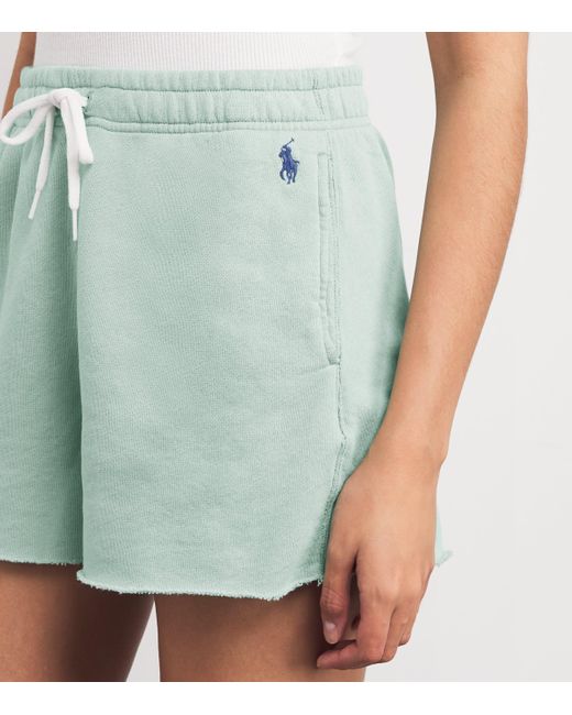Polo Ralph Lauren Blue Fleece Polo Pony Shorts