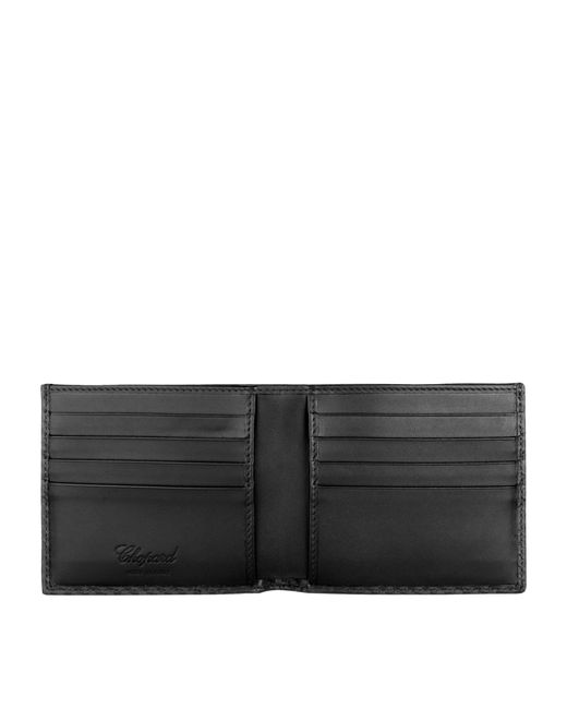 Chopard Black Small Classic Racing Bifold Wallet for men