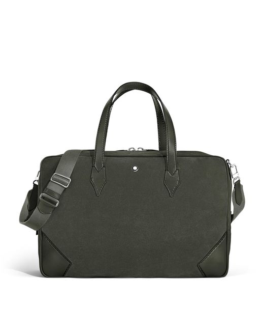 Montblanc Black Suede Weekender 45 Holdall for men
