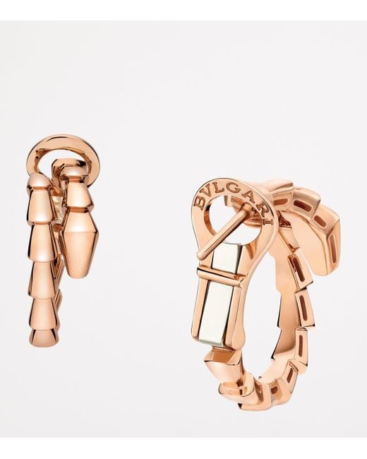 BVLGARI Metallic Serpenti Viper Earrings