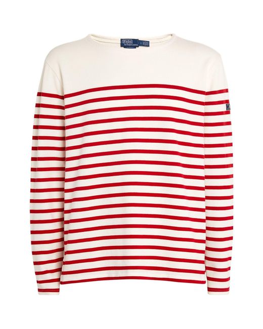 Polo Ralph Lauren Red Striped T-shirt for men