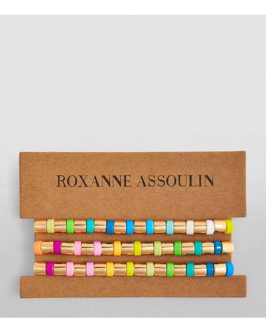 Roxanne Assoulin Orange Set Of 3 Not Just Another Rainbow Brite Bracelets