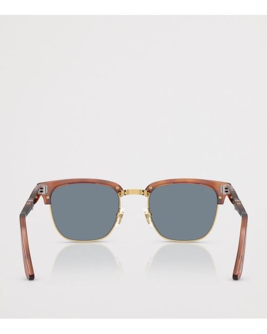 Persol Blue Acetate Square Sunglasses