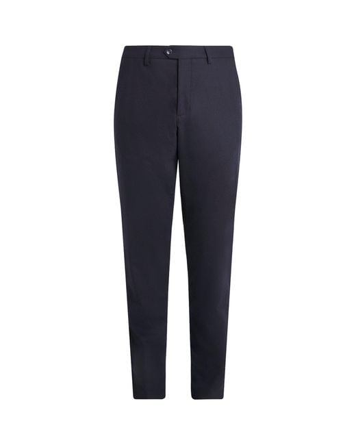 Marco Pescarolo Blue Stretch-Virgin Wool-Cashmere Trousers for men