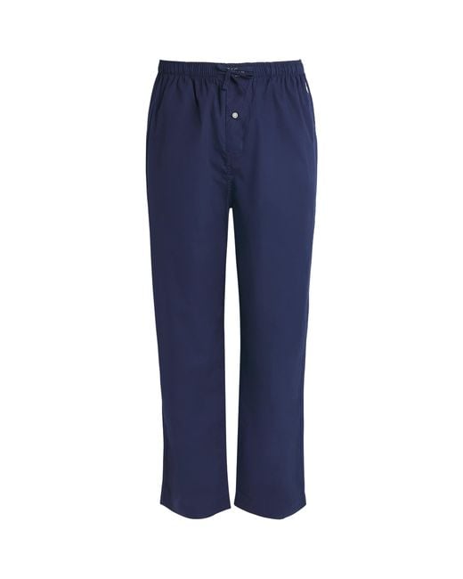 Polo Ralph Lauren Blue Cotton Polo Pony Pyjama Bottoms for men