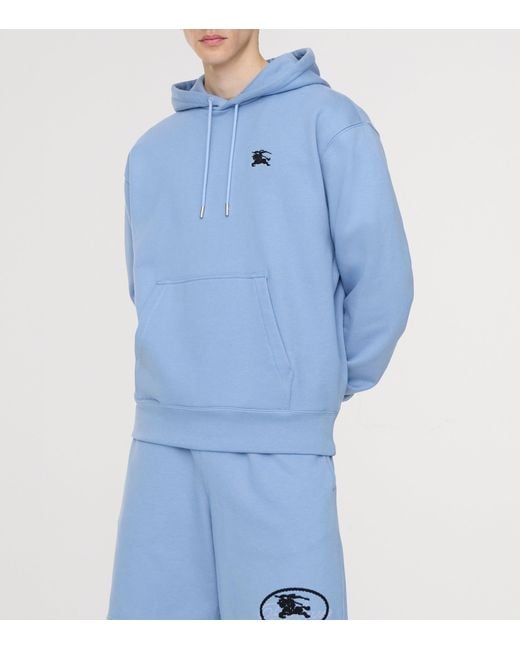 Burberry Blue Ekd Stamp Hoodie for men