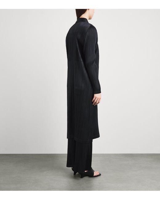 Pleats Please Issey Miyake Black Monthly Colors February Coat