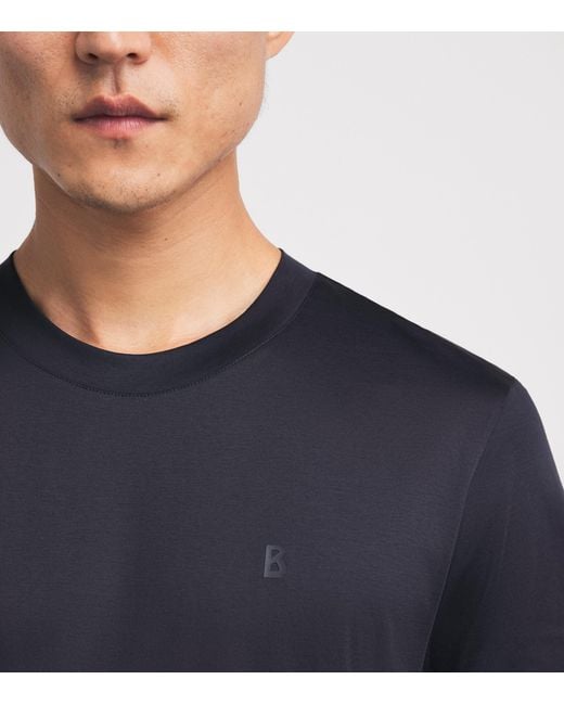 Bogner Black Cotton Logo Ryan T-Shirt for men