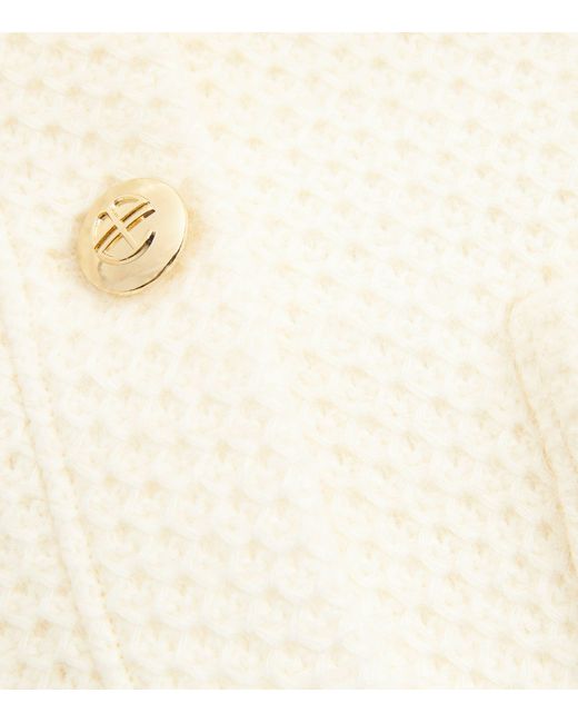 Anine Bing White Woven Anitta Jacket
