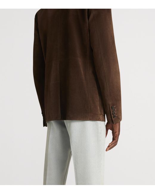 Dunhill Brown Suede Blazer for men