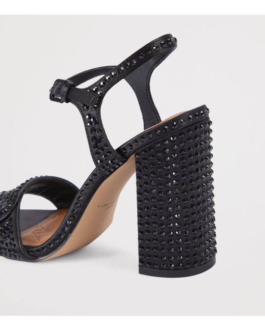 Kurt Geiger Black Embellished Langley Heeled Sandals