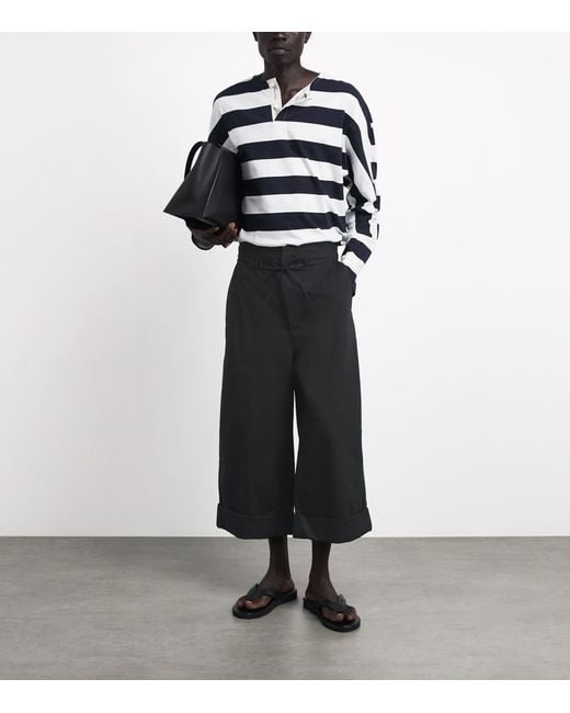 Jacquemus Black Cotton Marin Trousers for men