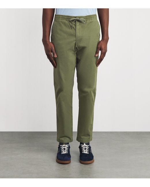 Polo Ralph Lauren Green Stretch-Cotton Twill Prepster Trousers for men
