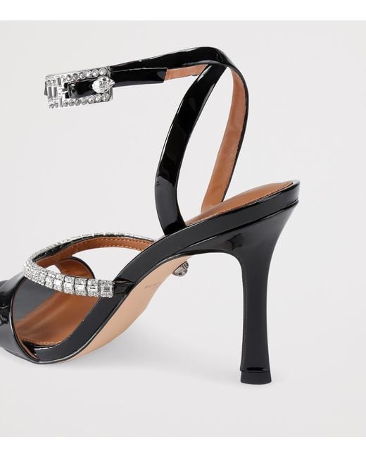 Kurt Geiger White Patent Leather Embellished Sandals 90