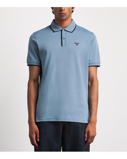 Barbour Blue Callock Polo Shirt for men
