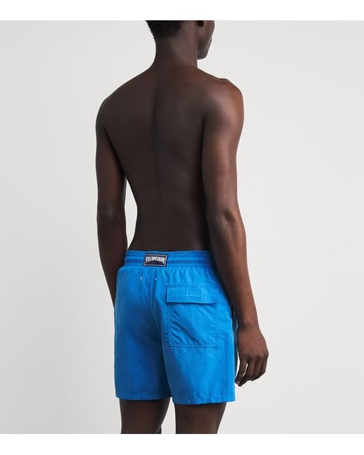 Vilebrequin Blue Turtle Embroidered Moorea Swim Shorts for men