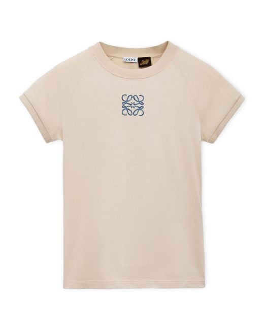 Loewe Natural X Paula's Ibiza Cotton-Blend T-Shirt