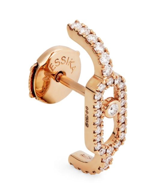 Messika Metallic And Diamond Move Uno Single Clip Earring