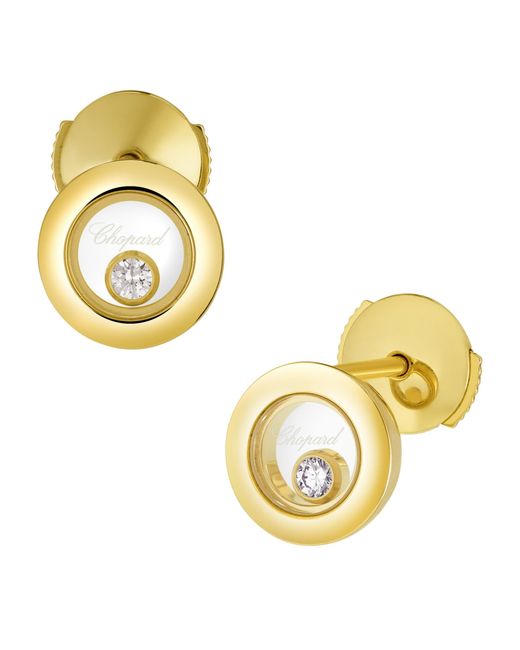 Chopard Metallic And Diamond Happy Diamonds Icons Earrings
