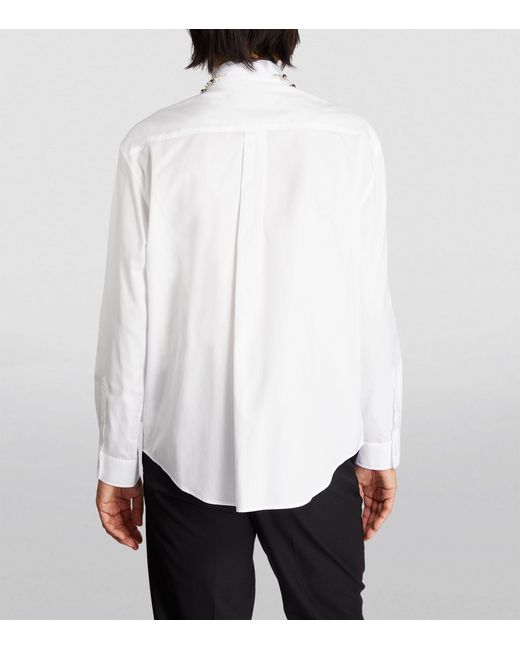 Simone Rocha White Beaded Classic Shirt for men