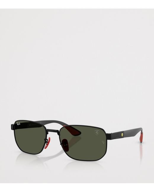 Ray-Ban Green Scuderia Ferrari Square Sunglasses