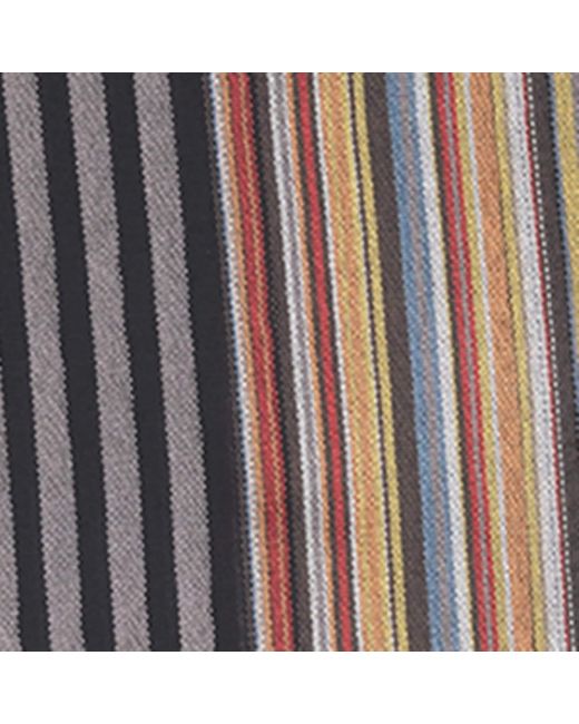 Paul Smith Brown Signature Stripe Scarf for men