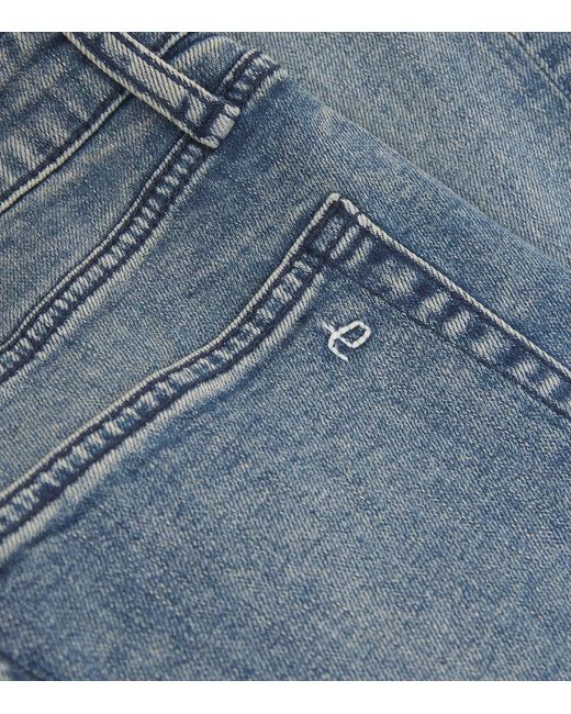 Rag & Bone Blue Fit 4 Straight Jeans for men