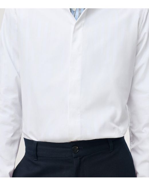 Loewe White Poplin Anagram Shirt for men