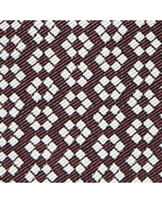 Brunello Cucinelli Black Silk Patterned Pocket Square for men