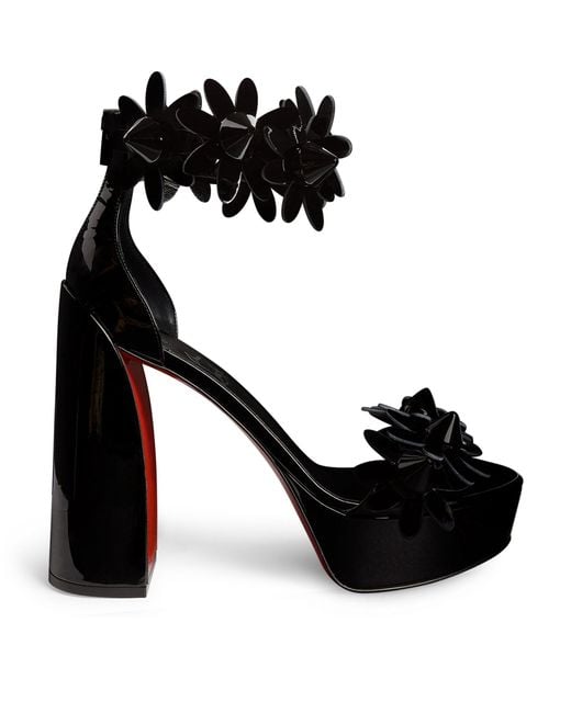 Christian Louboutin Daisy Spikes Patent Leather Sandals 130 in