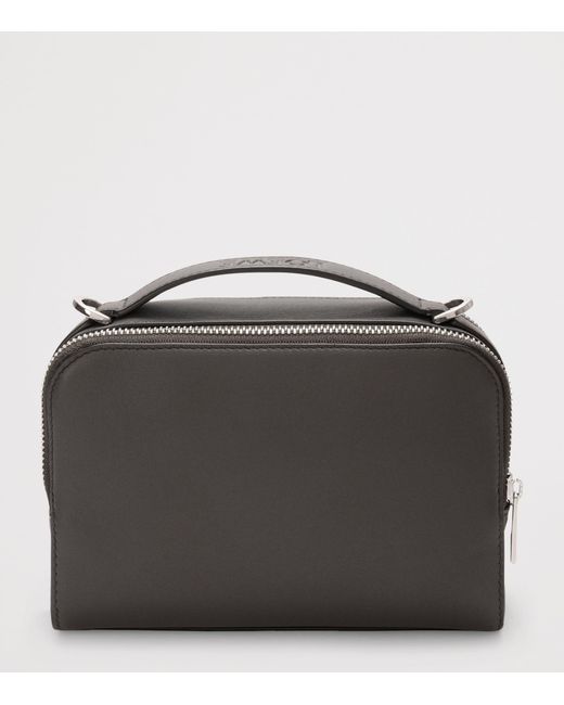 Loewe Black Mini Leather Patch Camera Bag for men
