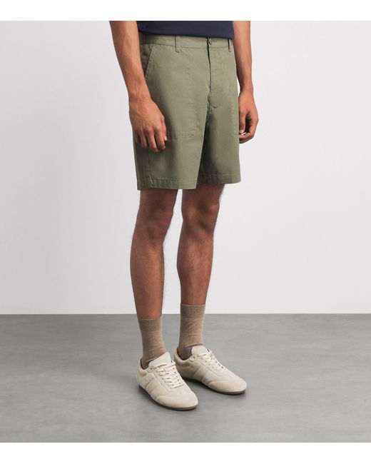 Barbour Green Twill Sherburn Shorts for men