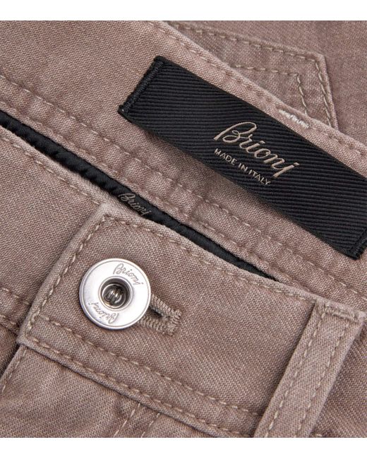 Brioni Gray Meribel Straight Jeans for men
