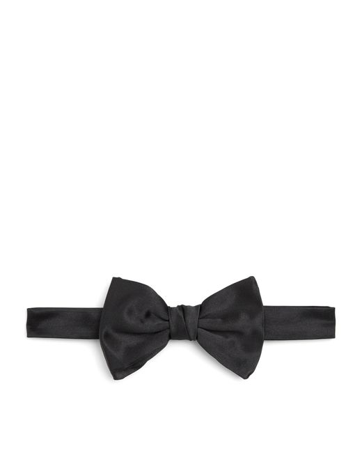 Emporio Armani Black Silk Bow Tie for men
