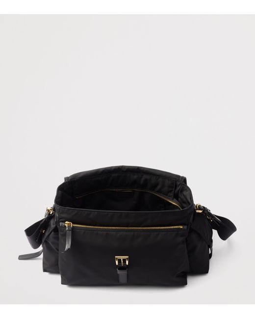 Prada Black Large Re-Nylon Shoulder Bag