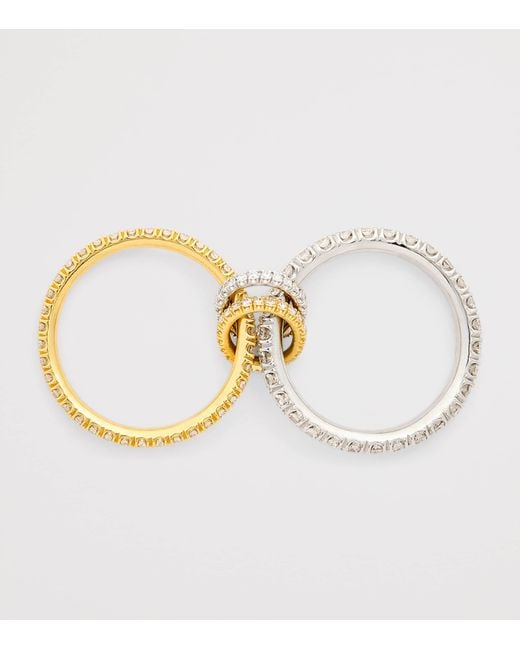 Spinelli Kilcollin Metallic And Diamond Cadence Ring