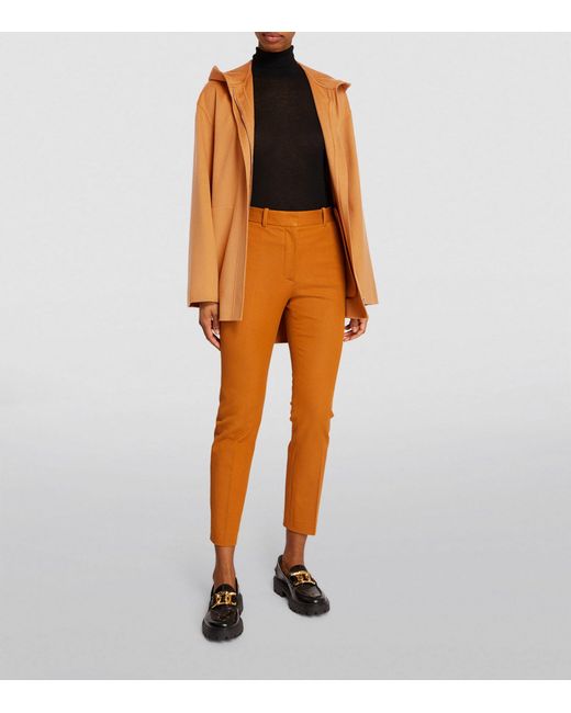 Joseph Orange Wool-silk Simone Jacket