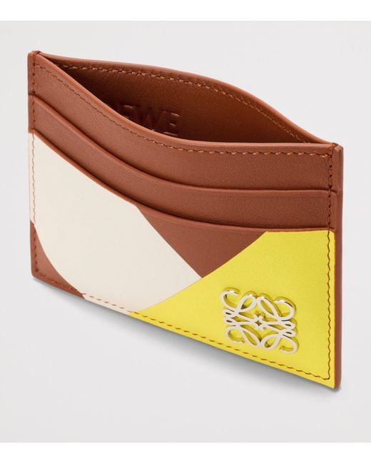 Loewe Orange Leather Anagram Card Holder