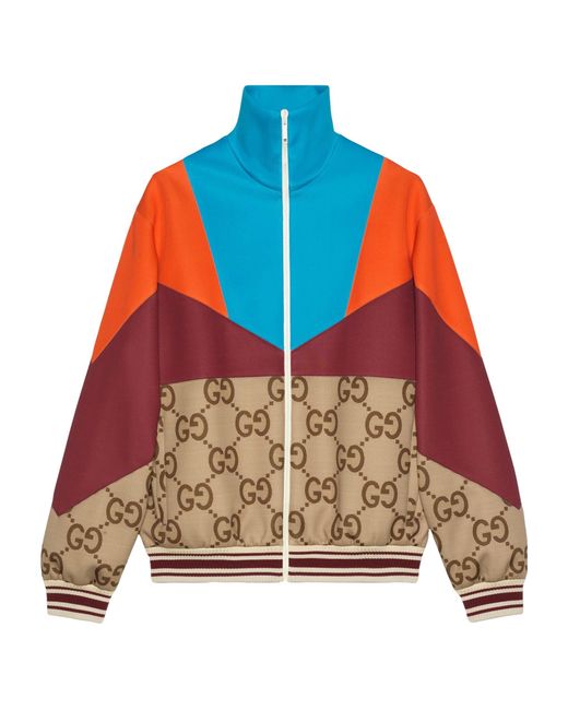 Gucci Synthetic Jumbo GG Zip Jacket in Natural for Men | Lyst Canada