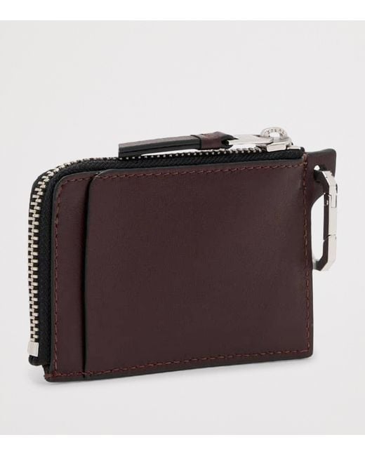 AllSaints Purple Leather Remy Wallet