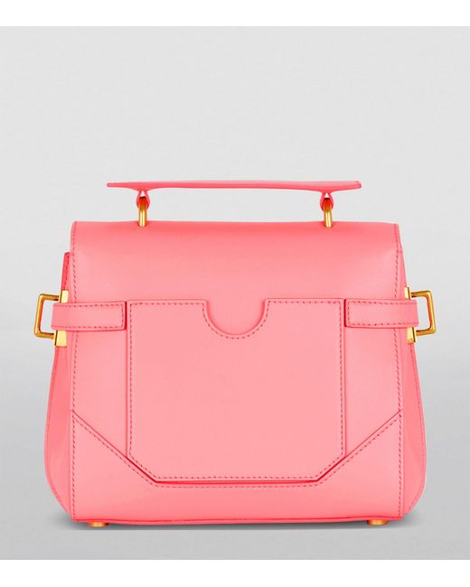 Balmain Pink Leather B-buzz 23 Shoulder Bag