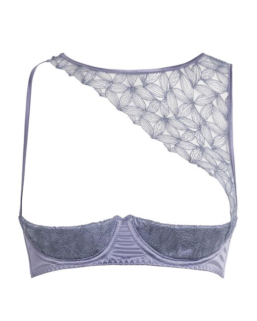Coco De Mer Gray Lace Esme Quarter Cup Bra