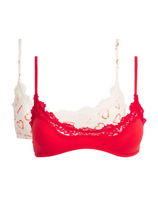 Skims Pink Fits Everybody Scoop-Neck Bralette