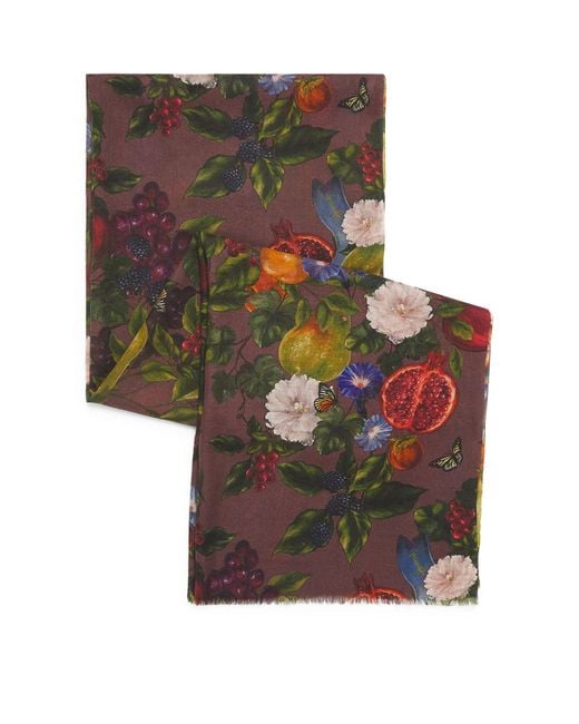 Harrods Multicolor Wool Festive Banquet Scarf