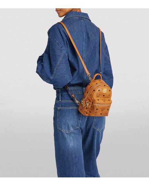 X-Mini Tracy Backpack in Visetos Cognac