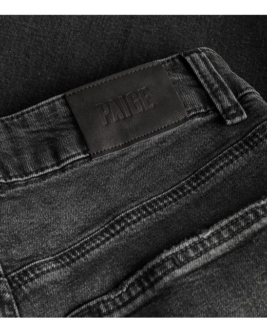 PAIGE Black Sasha Straight Jeans